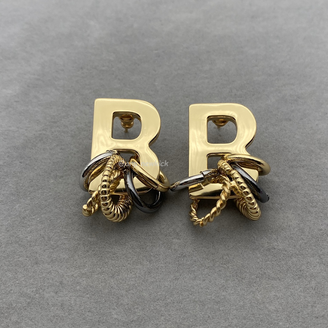 Balenciaga Multiring Single B Earring (1) - www.newkick.vip